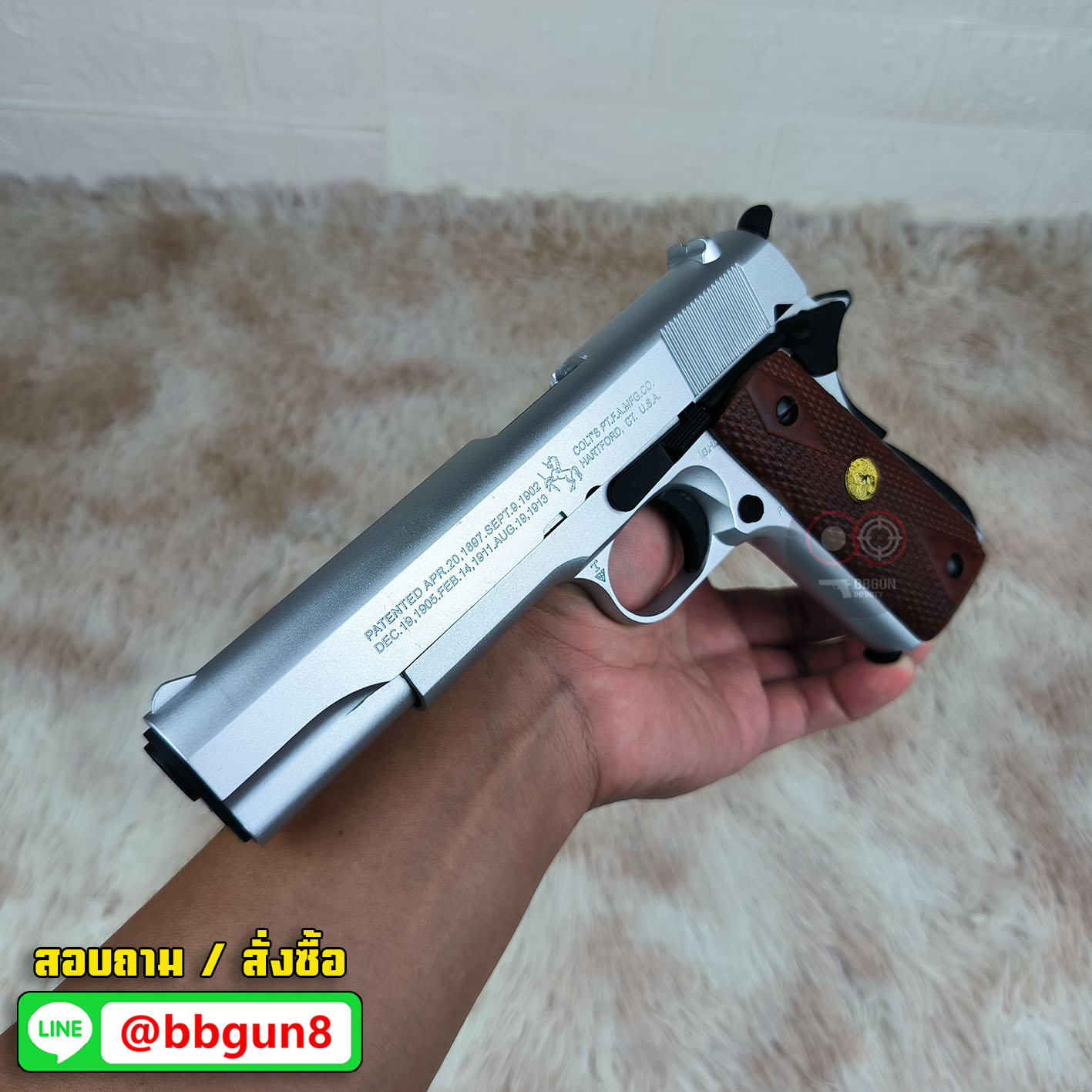Army Armament (R31S) Colt M1911A1 (Silver)