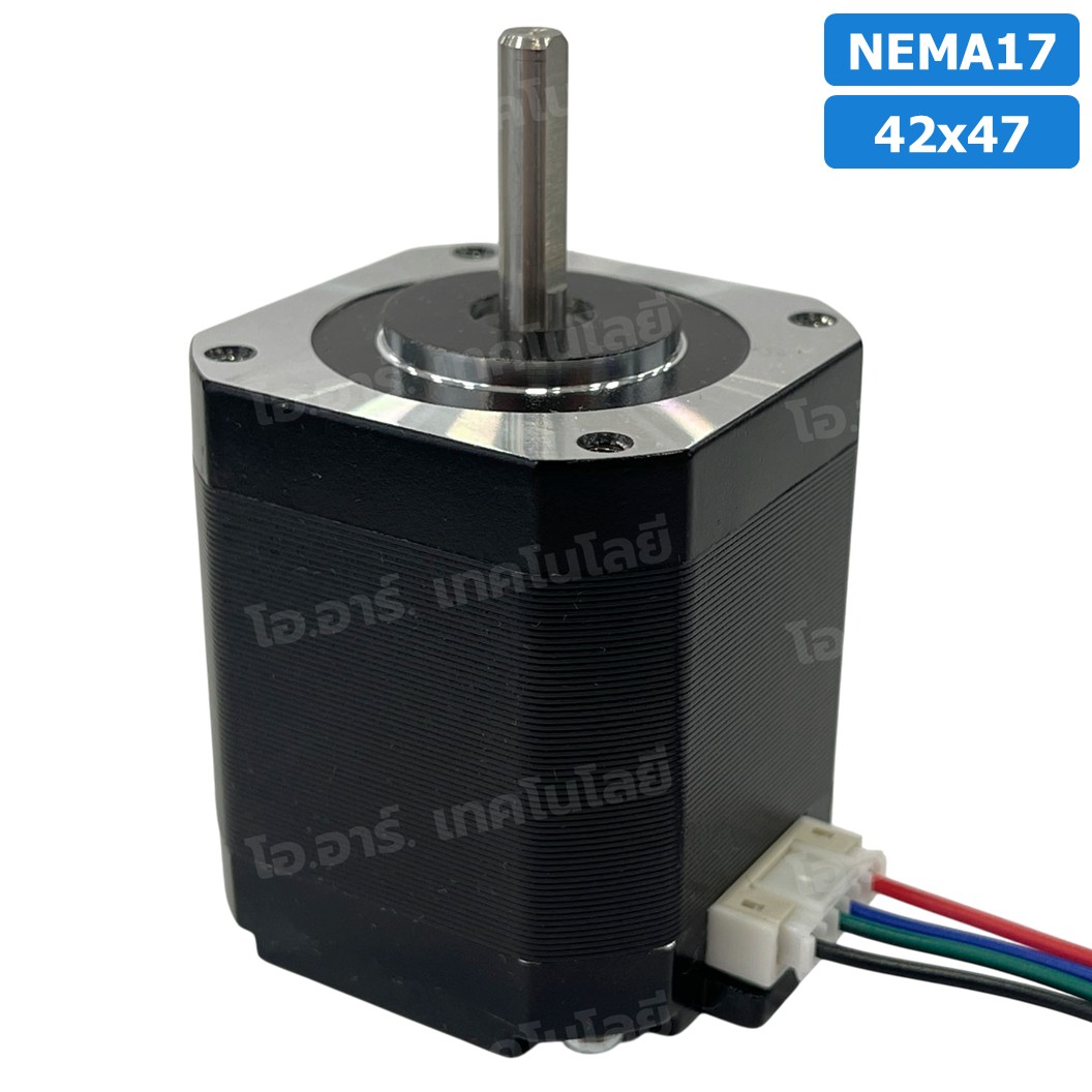 NEMA17 42x47 สเต็ปเปอร์มอเตอร์ พร้อมสาย Stepper Motor NEMA17 with cable 1000mm สเต็ปปิ้งมอเตอร์ Stepping Motor สเตปมอเตอร์ Step motor