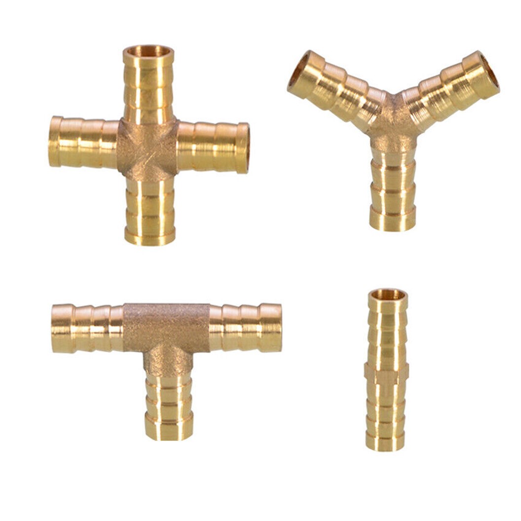 BT-PU/PY/PT/4P หางปลาไหลทองเหลือง 2ทาง/3ทาง/4ทาง 2/3/4Way Union Brass Hose Tail Air fitting ข้อต่อลมทองเหลือง Barb tails Connector
