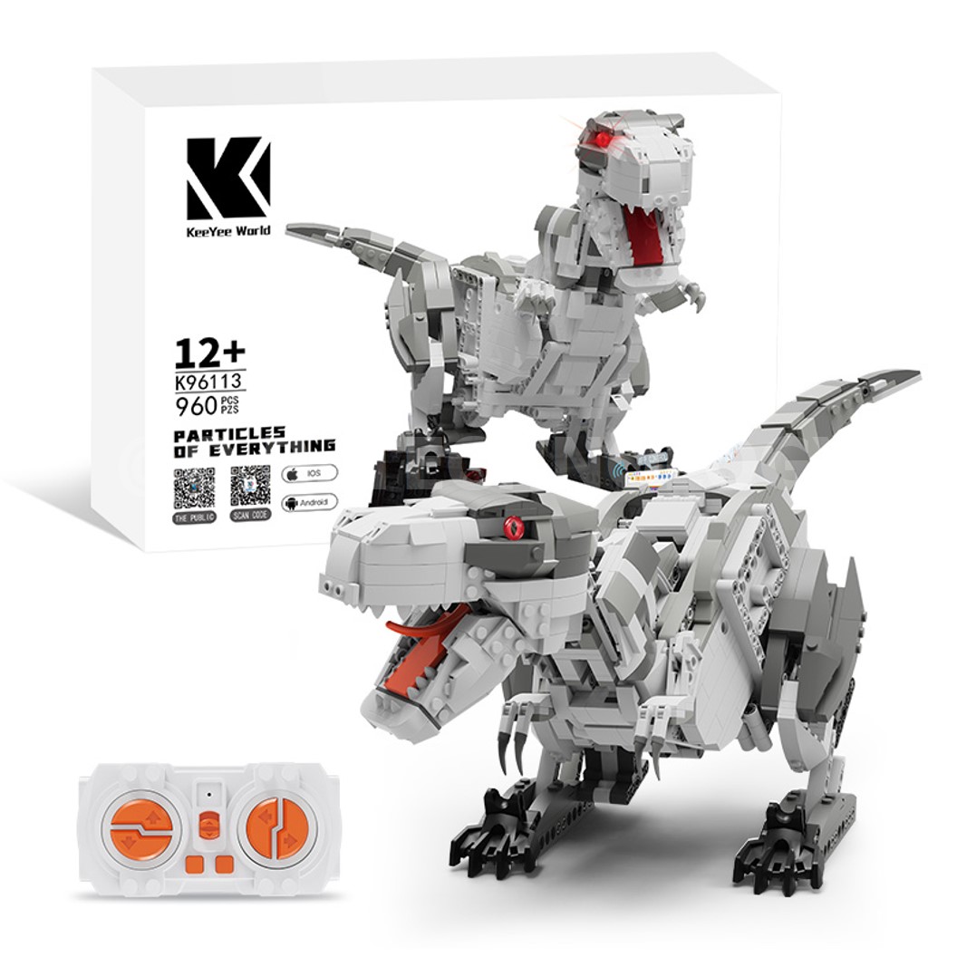 KEEYEE WORLD K96113 ชุดเรียนรู้ เสริมทักษะ Tyrannosaurus Rex ตัวต่อ STEAM Educational Programmable Robot Kit Building Block