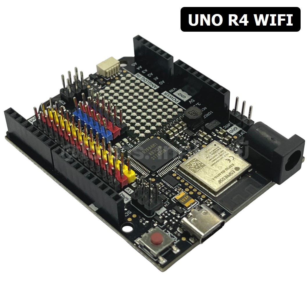 บอร์ดอาร์ดูโน่ Arduino UNO R4 WiFi Chinese Version (Black Edition)