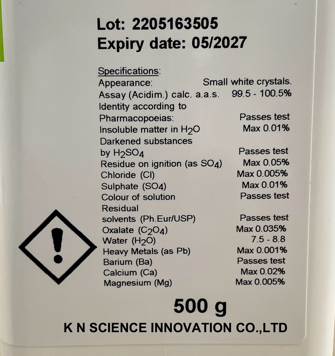 CITRIC ACID 1 hydrate AR KemAus 500 GM KA160