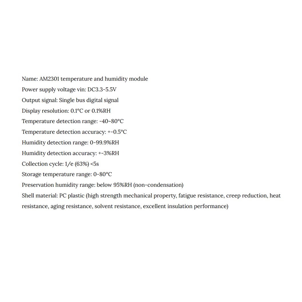 AM2301 DHT21 โมดูลวัดอุณหภูมิและความชื้น -40~80°C, 0-99.9%RH Temperature and Humidity module sensor เซนเซอร์วัดอุณหภูมิและความชื้น