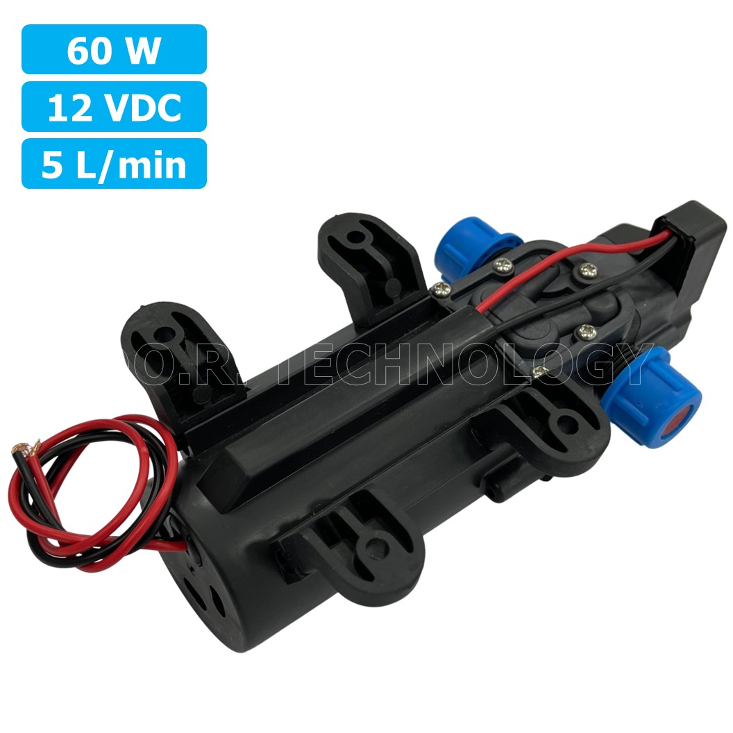 (1ชิ้น) 0142YB-12-60 ปั๊มน้ำ ปั๊มพ่นหมอก ไดอะแฟรมปั๊ม 60W 12VDC 5L/min Micro Diaphragm Pump