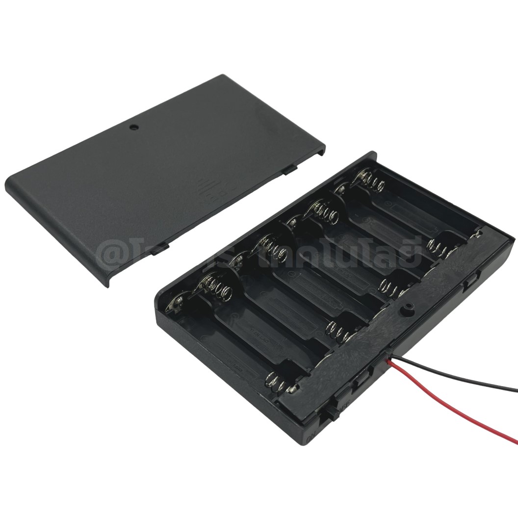 BH-AA รางถ่าน AA 1/2/3/4/8ก้อน แบบมีฝาปิด/ไม่มีฝาปิด อนุกรม Battery Holder Case Box AA 1.5-12VDC