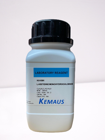 L - HISTIDINE MONOHYDROCHLORIDE Lab KemAus 100 GM KA1091
