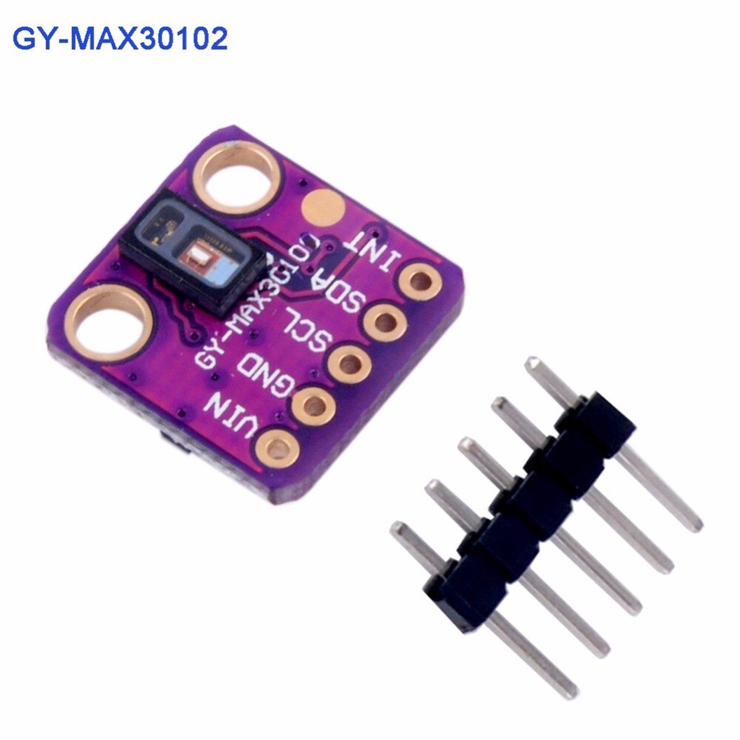 NB199 GY-MAX30102 เซนเซอร์วัดออกซิเจนในเลือดและอัตราการเต้นของหัวใจ โมดูลวัดอัตราการเต้นของหัวใจ Pulse Oximeter Heart Rate Sensor Module