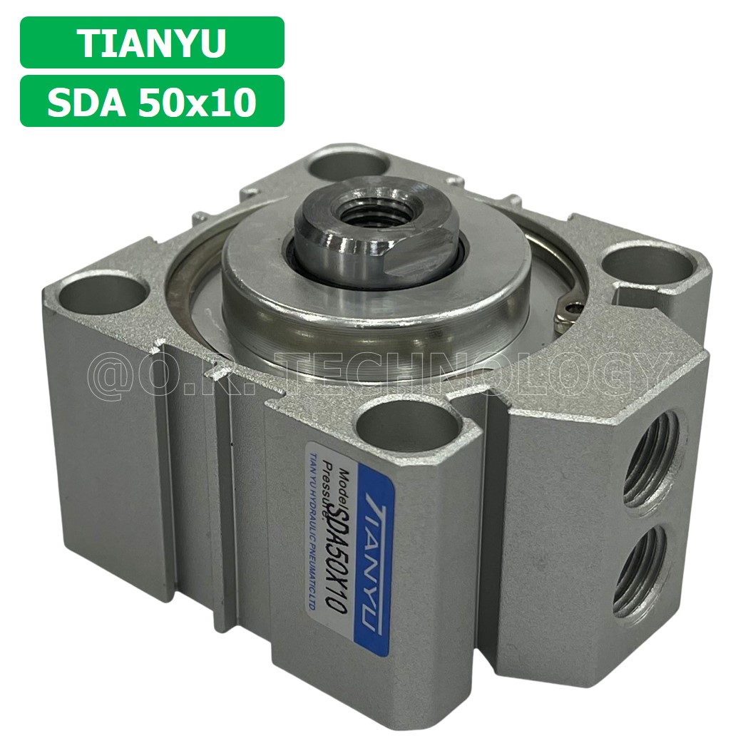 SDA50 กระบอกลมคอมแพค กระบอกลม รุ่นคอมแพค Compact Air Cylinder SDA Series แบบคอมแพค (Bore50 x Stroke10-70) SDA-50