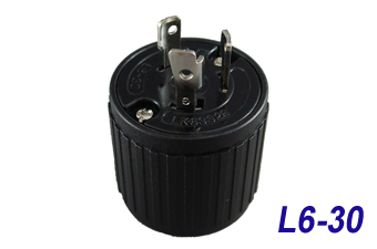 LK6332B (MH2586)Bakelite L6-30P Locking Plug 30 Amp, 250 Volt "LKEW
