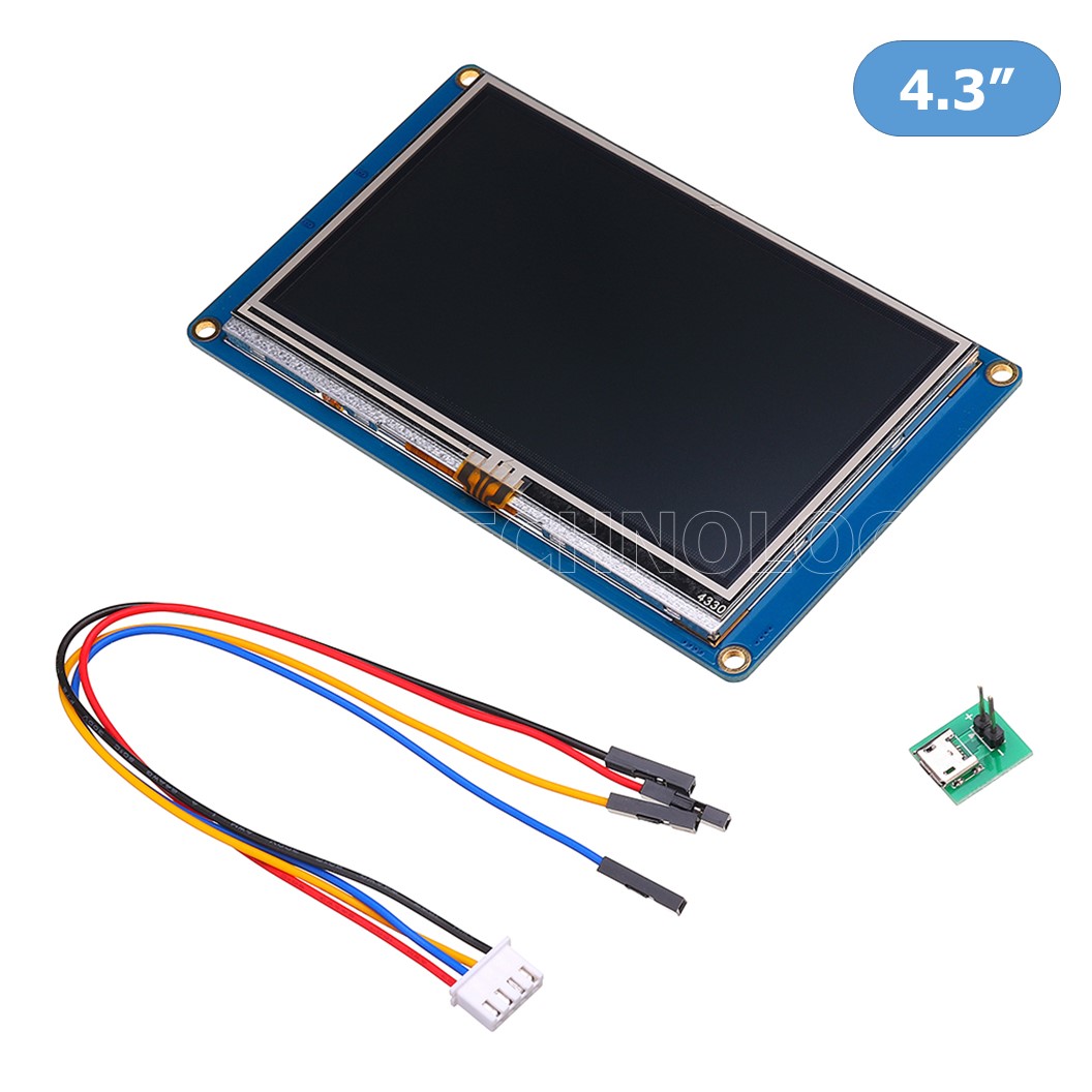 (1ชิ้น) AA296 จอแสดงผล แบบสัมผัส Nextion NX4827T043 ขนาด 4.3 นิ้ว Resistive Touch Screen Man-machine interface HMI kernel