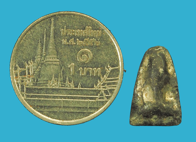 *35347 พระเเผง 21 ตัดเดียวกรุวัดราชบูรณะ อยุธยา เนื้อชินเงิน 13