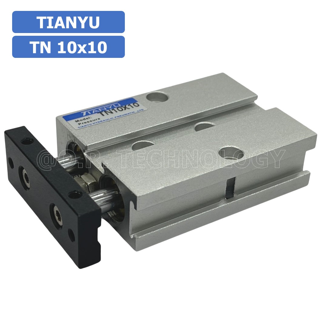 (1ชิ้น) TN 10x10 กระบอกลม แบบแกนคู่ กระบอกลมคอมแพ็ค 2 แกน Twin-Rod Cylinder compact Double-shaft Air Pneumatic