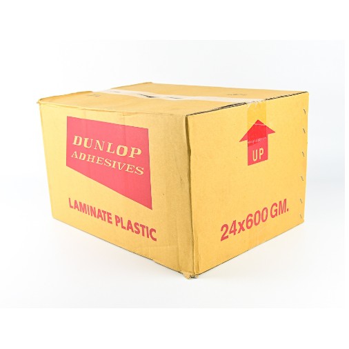 กาวยาง ตรา DUNLOP รุ่น LP [สีแดง] 1/4 กล. (600 g.) กาวยาง(ราคารวมแวท) กาวยางสารพัดประโยชน์ กาวยางอเนกประสงค์ กาวติดไม้ กาวติดผ้า