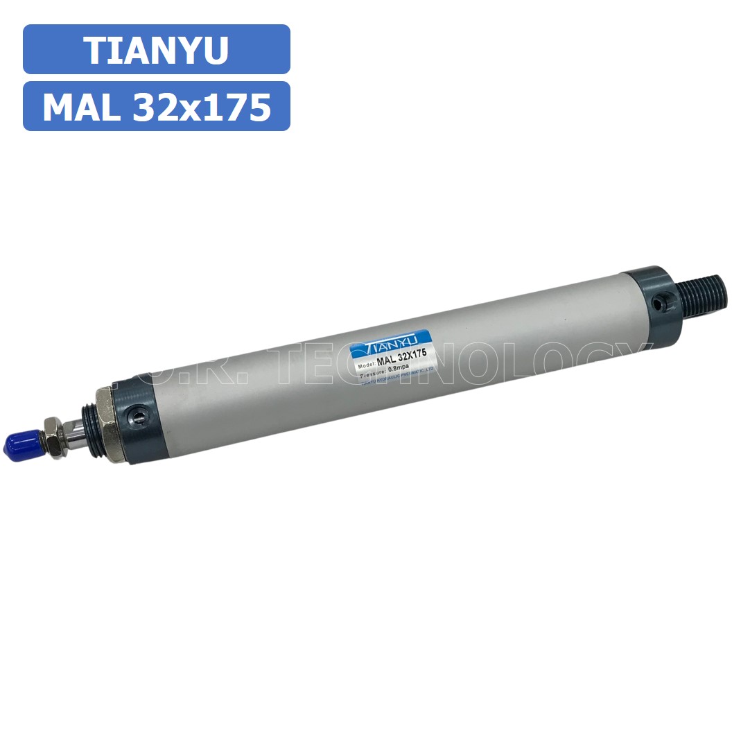 (1ชิ้น) กระบอกลม ขนาดเล็ก รุ่น MAL 32x175 (Mini Air Cylinder Series) Pneumatic Cylinder กระบอกลมนิวเมติก