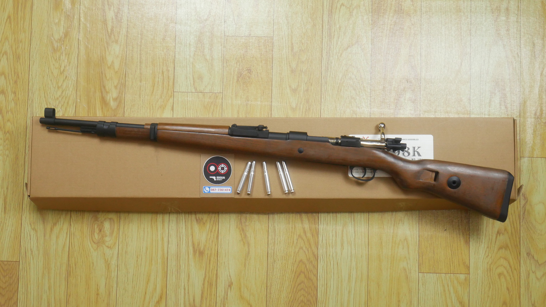 บีบีกันสไนเปอร์ไรเฟิล Double Bell 101A Kar98K คัดปลอกได้ พันท้ายไม้แท้ BB GUN Sniper Rifle