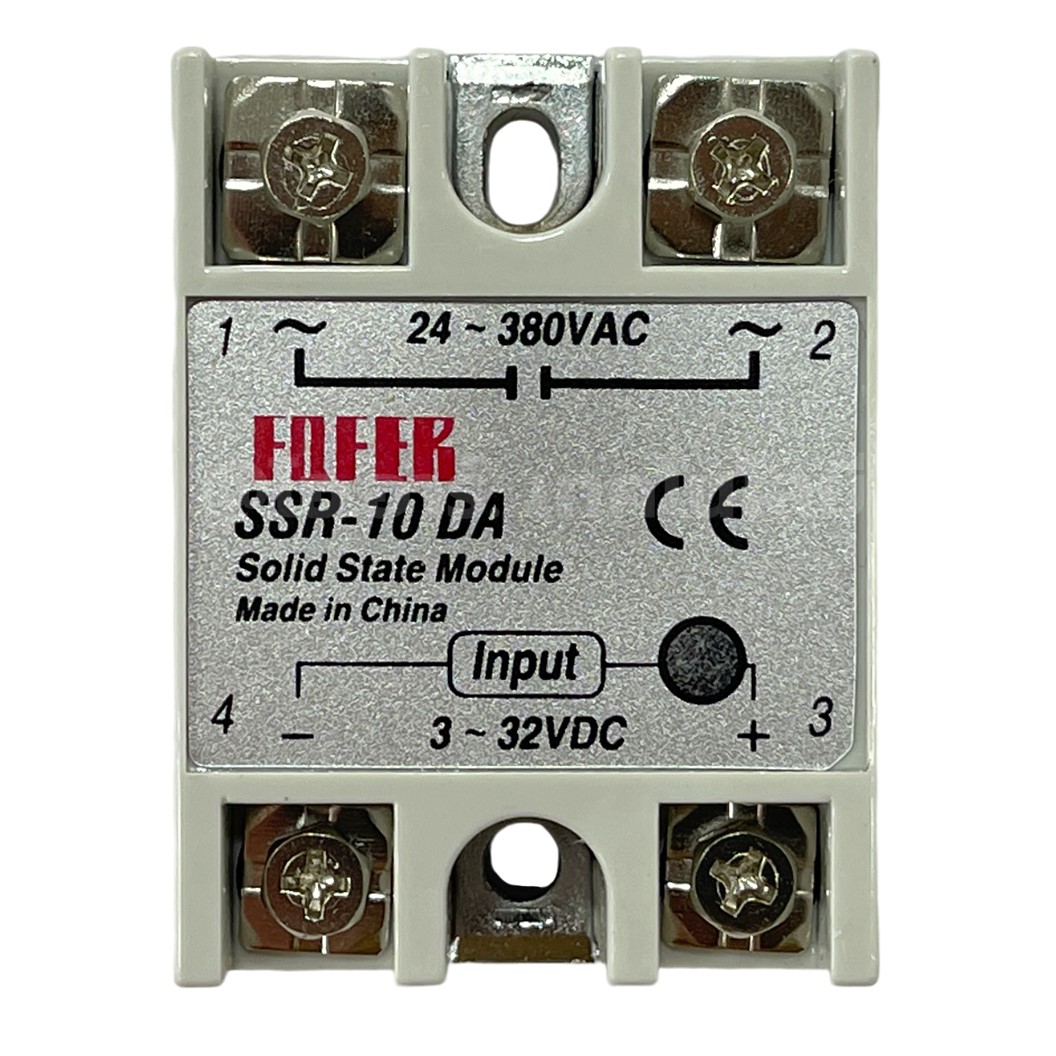 SSR-10DA 10A โซลิดสเตทรีเลย์ Solid State Relay SSR-10 DA (Input 3-32VDC, Output 24-380VAC 10A) รีเลย์แบบไร้หน้าสัมผัส
