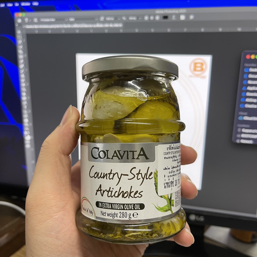 โคลาวิตา อาร์ติโชคในน้ำมันมะกอก แบบพื้นเมือง 280 กรัม Colavita Country-Style Artichokes in Extra Virgin Olive Oil 280 g.