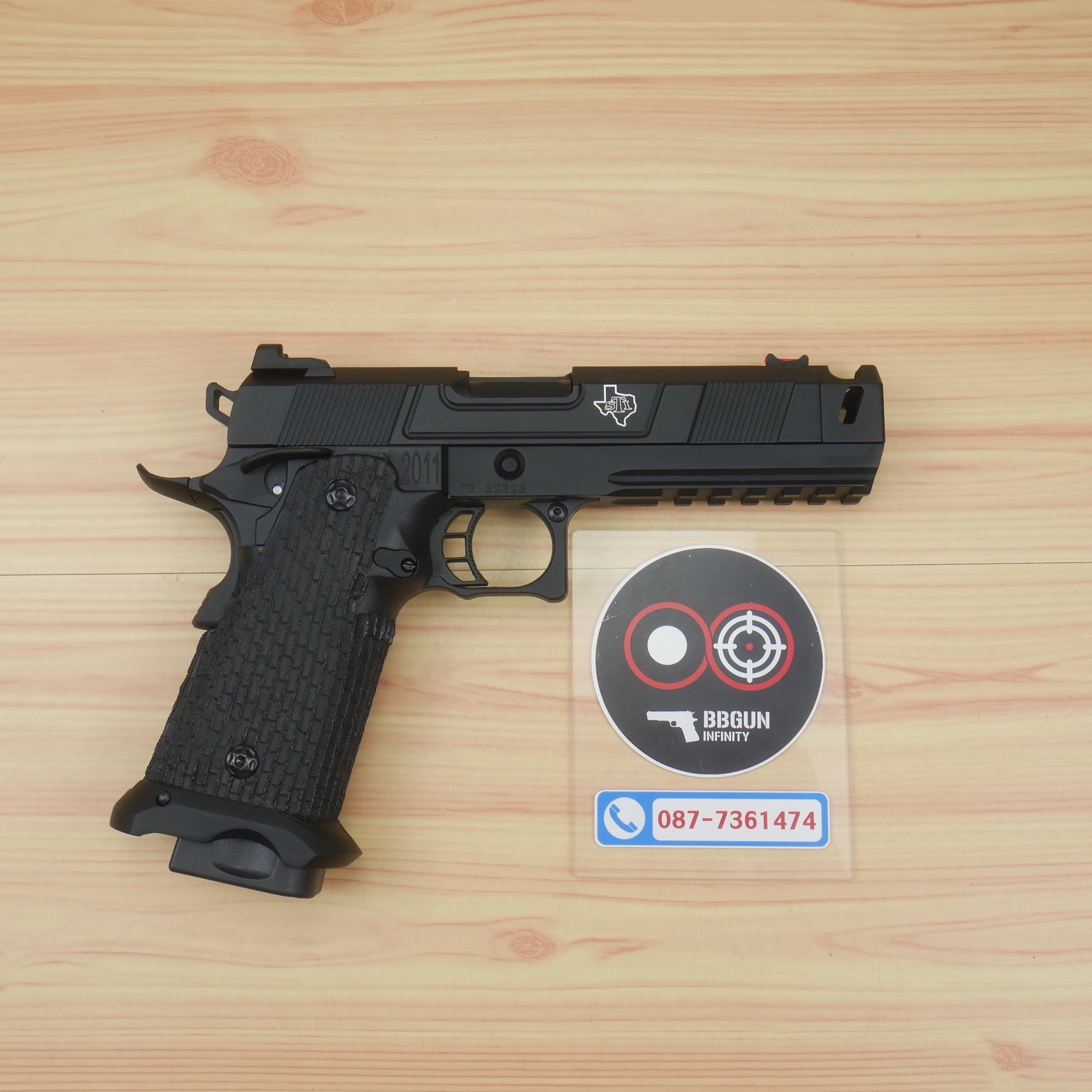 บีบีกันอัดแก๊ส Army Armament R501 Costa Carry Comp - Black BB GUN