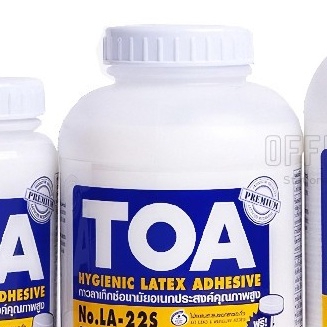 กาวลาเท็กซ์ TOA ขนาด 4oz,8oz,16oz,32oz (ราคารวมแวท)กาวลาเท็กซ์อเนกประสงค์ อุปกรณ์สำนักงาน กาวและอุปกรณ์สำหรับการติด