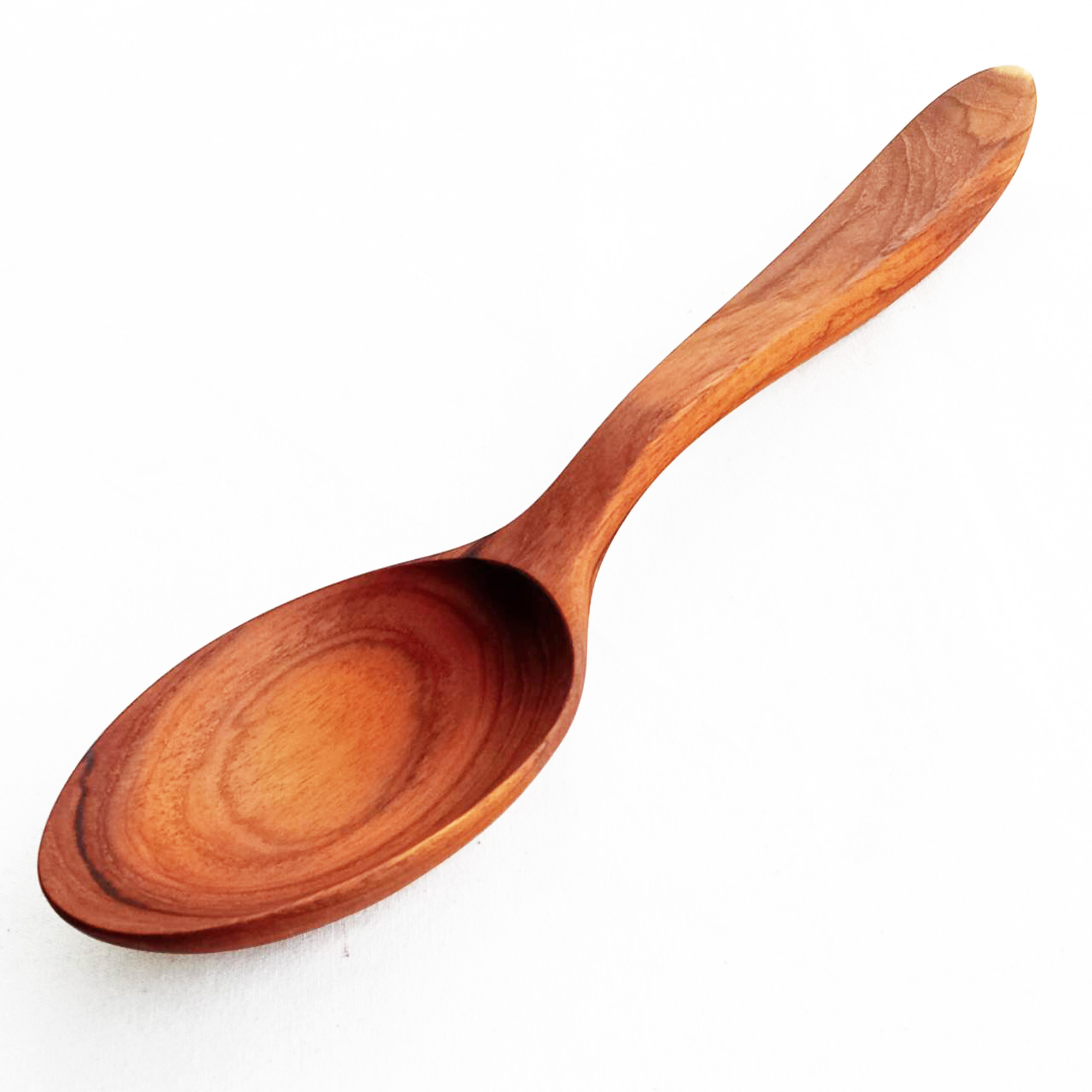 กูปรี จวัก ทัพพีตักข้าวไม้สัก สไตล์ไทยโบราณ ขนาดใหญ่ KOUPREY Thai Style Natural Big Brown Teak Wood Rice Paddle