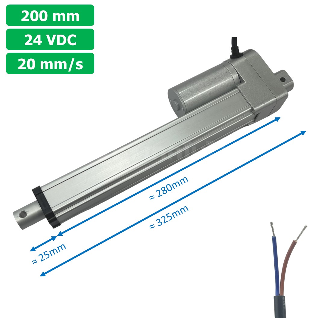 CLB 24VDC มอเตอร์ก้านชัก มอเตอร์แกนชัก ระยะชัก 50-500mm 20mm/s 700N Electric Linear Actuator Low Noise เสียงรบกวนน้อย พัตเตอร์ไฟฟ้า Putter DC 24V