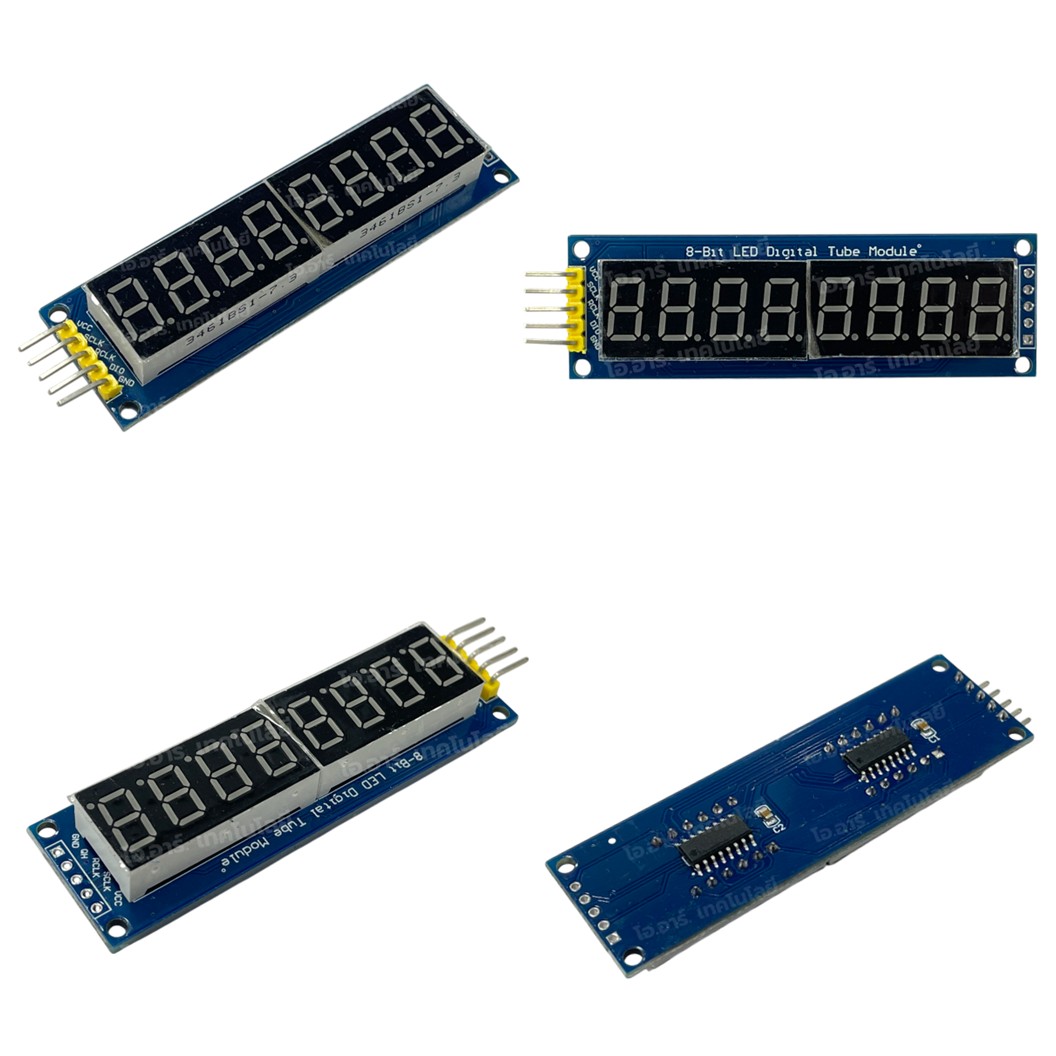 74HC595 โมดูลจอแสดงผลตัวเลข 8 หลัก LED 8 Bit Digital Tube Display Module 74HC595 driver LED display