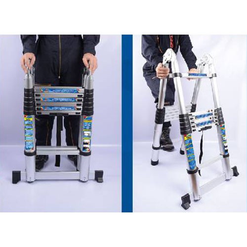 บันไดอลูมิเนียม อเนกประสงค์ยืดหดได้ (ราคารวมแวท) รับน้ำหนักได้ 150 กิโลกรัมค่ะ บันไดอลูมิเนียม บันไดพาด บันไดเลื่อน