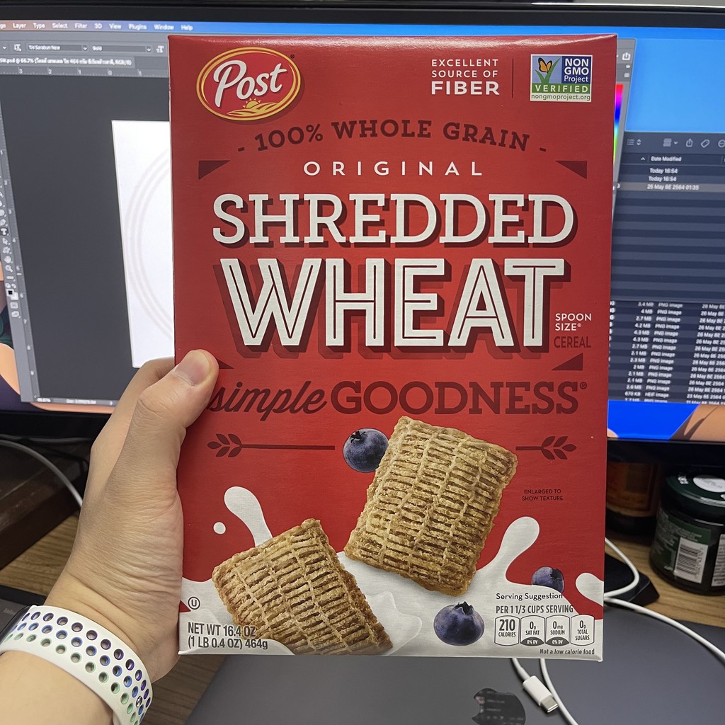 โพสต์ เชรดเดด วีท 464 กรัม ซีเรียลข้าวสาลี Post Original Shredded Wheat 464 g.