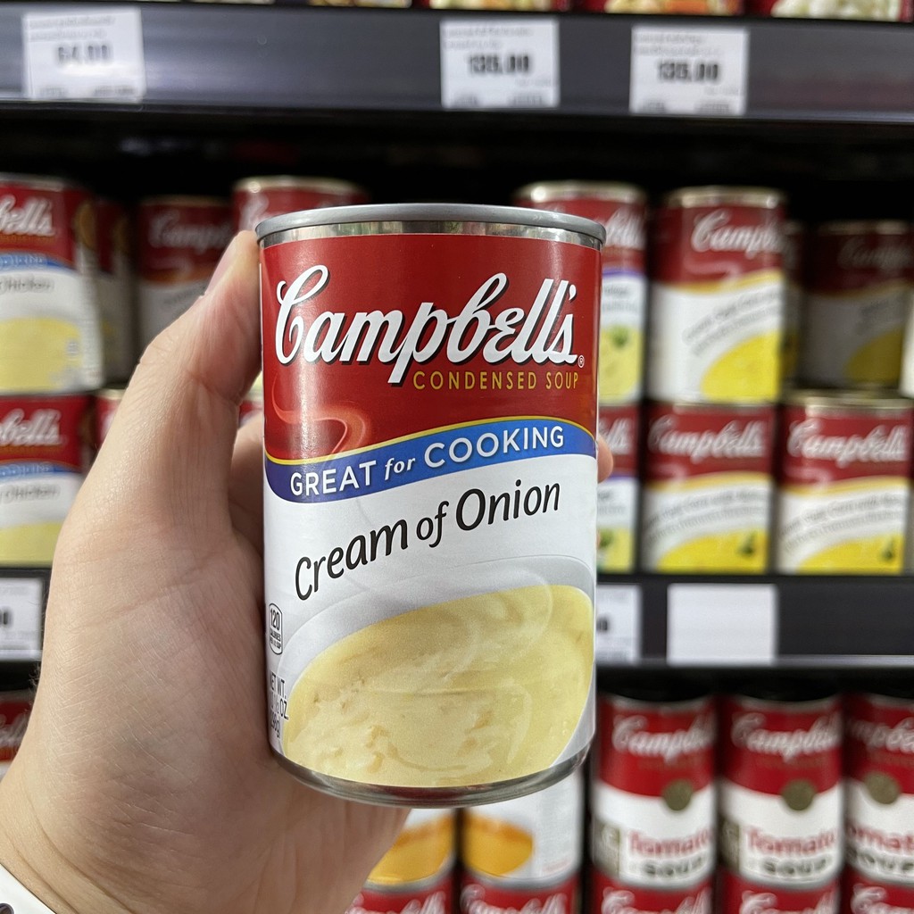 แคมเบลล์ ซุปครีมหัวหอมเข้มข้น น้ำหนักสุทธิ 298 กรัม Campbell's Condensed Soup Cream of Onion 298 g.