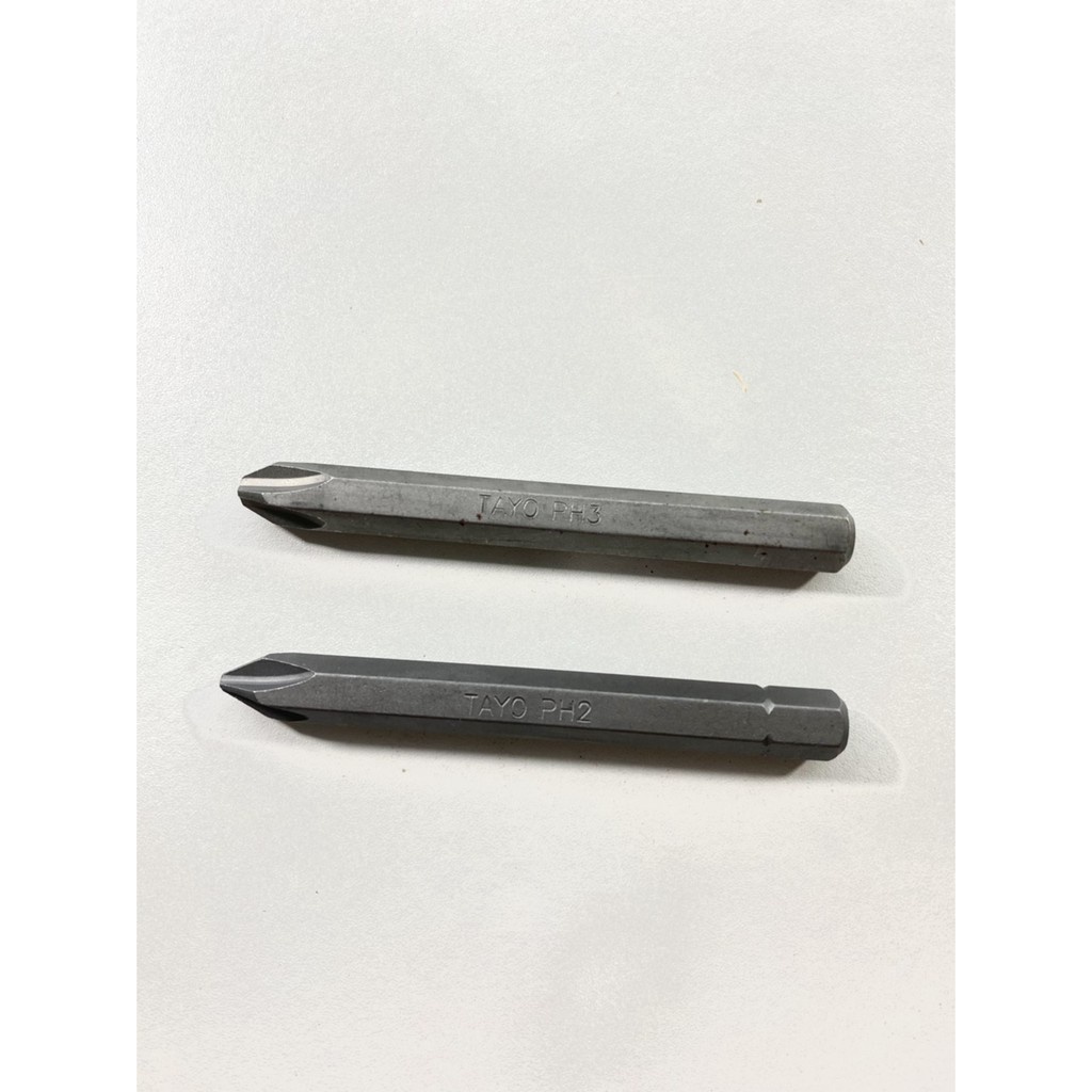 ดอกไขควงตอกชุบแข็งปลายแหลม PH2 / PH3 ราคาถูก (1แผง มี 6 อัน) (ราคารวมแวท) หัวไขควง ดอกไขควงปลอกแม่เหล็ก