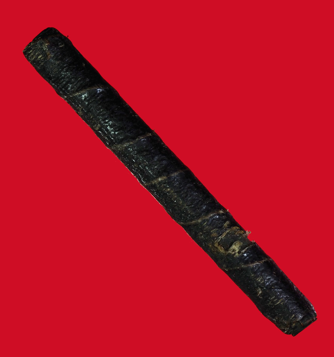 ขายแล้ว*35017 ตะกรุดสาริกา ลงรักถักเชือก หลวงพ่อทบ วัดชนแดน เพชรบูรณ์ ขนาด ความยาว 2.5 นิ้ว 12