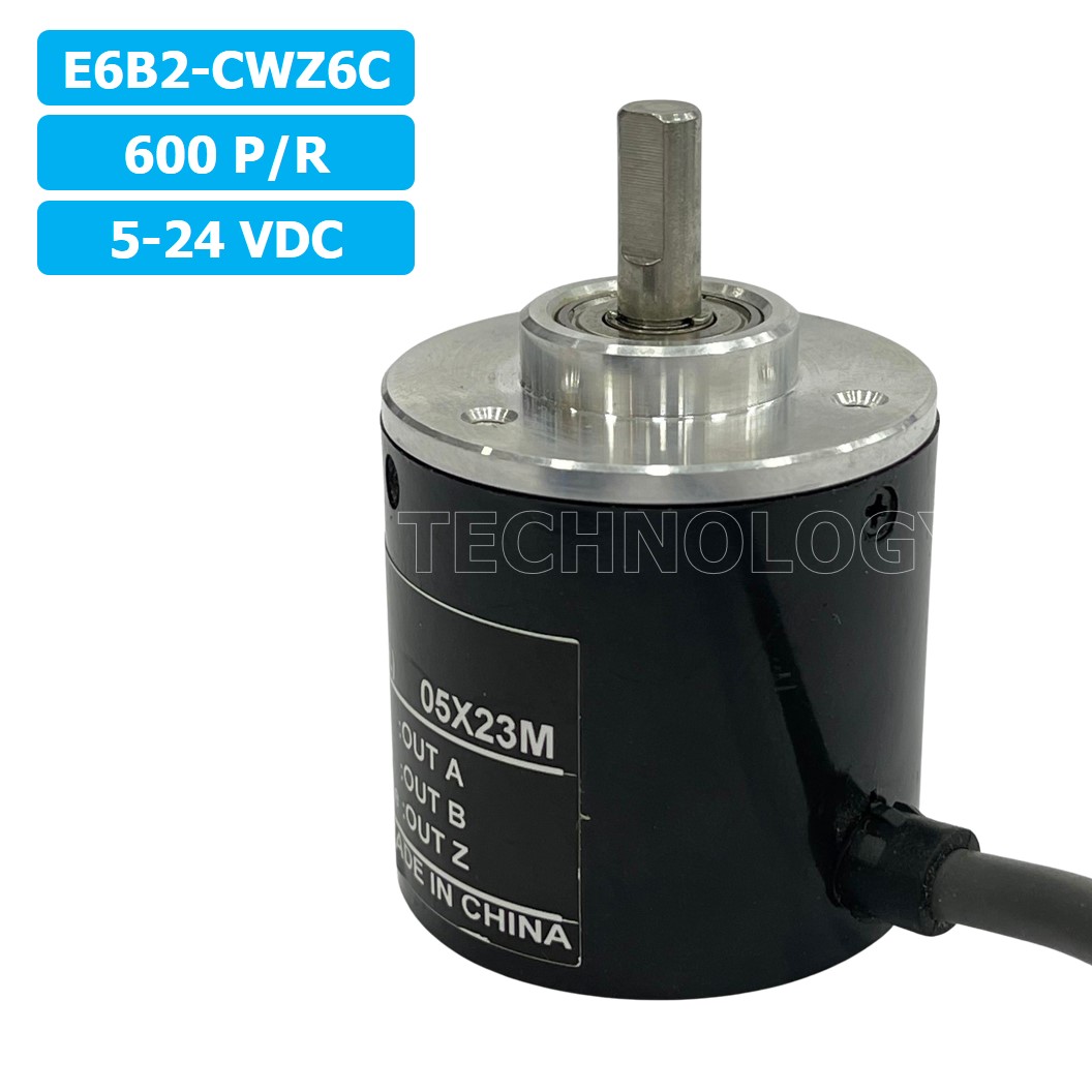 (1ชิ้น) E6B2-CWZ6C 600P/R 5-24VDC โรตารี่เอ็นโค้ดเดอร์ ROTARY ENCODER (INCREMENTAL)