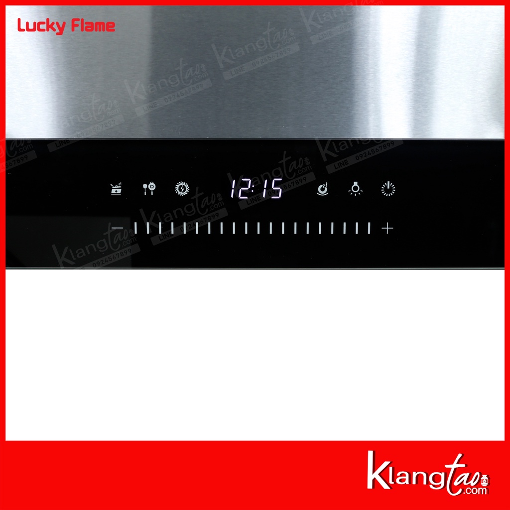 เซ็ทจับคู่ เครื่องดูดควัน LUCKY FLAME รุ่น RG-911T(N) พร้อม เตาฝัง เลือกรุ่นได้ (เครื่องดูดควันระบบสัมผัส Touch Screen)
