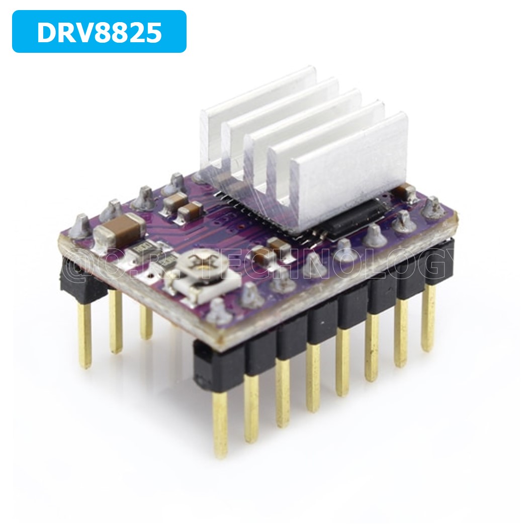 (1ชิ้น) 3A260 DRV8825 ไดร์ฟสเต็ปเปอร์มอเตอร์ DRV8825 Stepper Motor Driver with Heat sink
