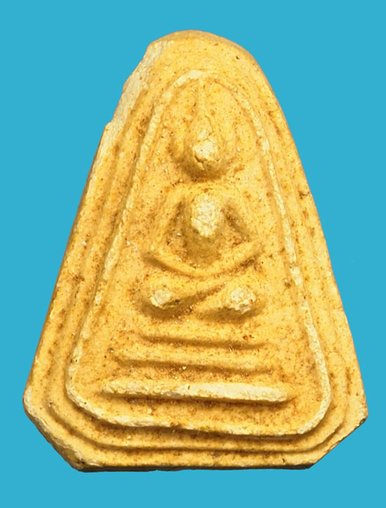 *36185 พระพิมพ์หกเหลี่ยมซุ้มคู่ หลวงปู่นาค วัดระฆัง ปี 2495 เนื้อผง 9