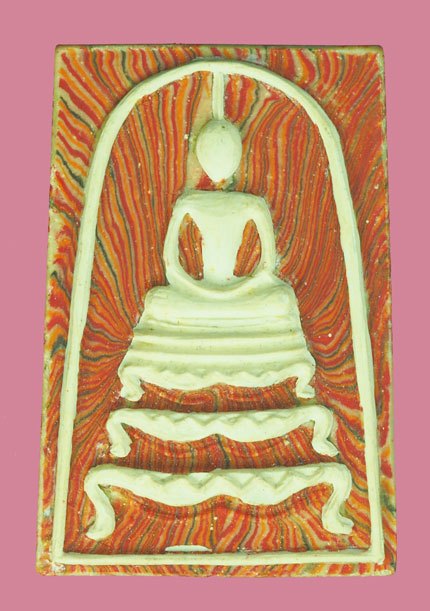 *39608 พระสมเด็จพิมพ์ฐานสิงห์ หลวงพ่อแพ ปี2539 เนื้อผงลายสายรุ้งพิเศษฝังตะกรุดทองคำ รุ่นย้อนยุค วัดพิกุลทอง จ.สิงห์บุรี 82