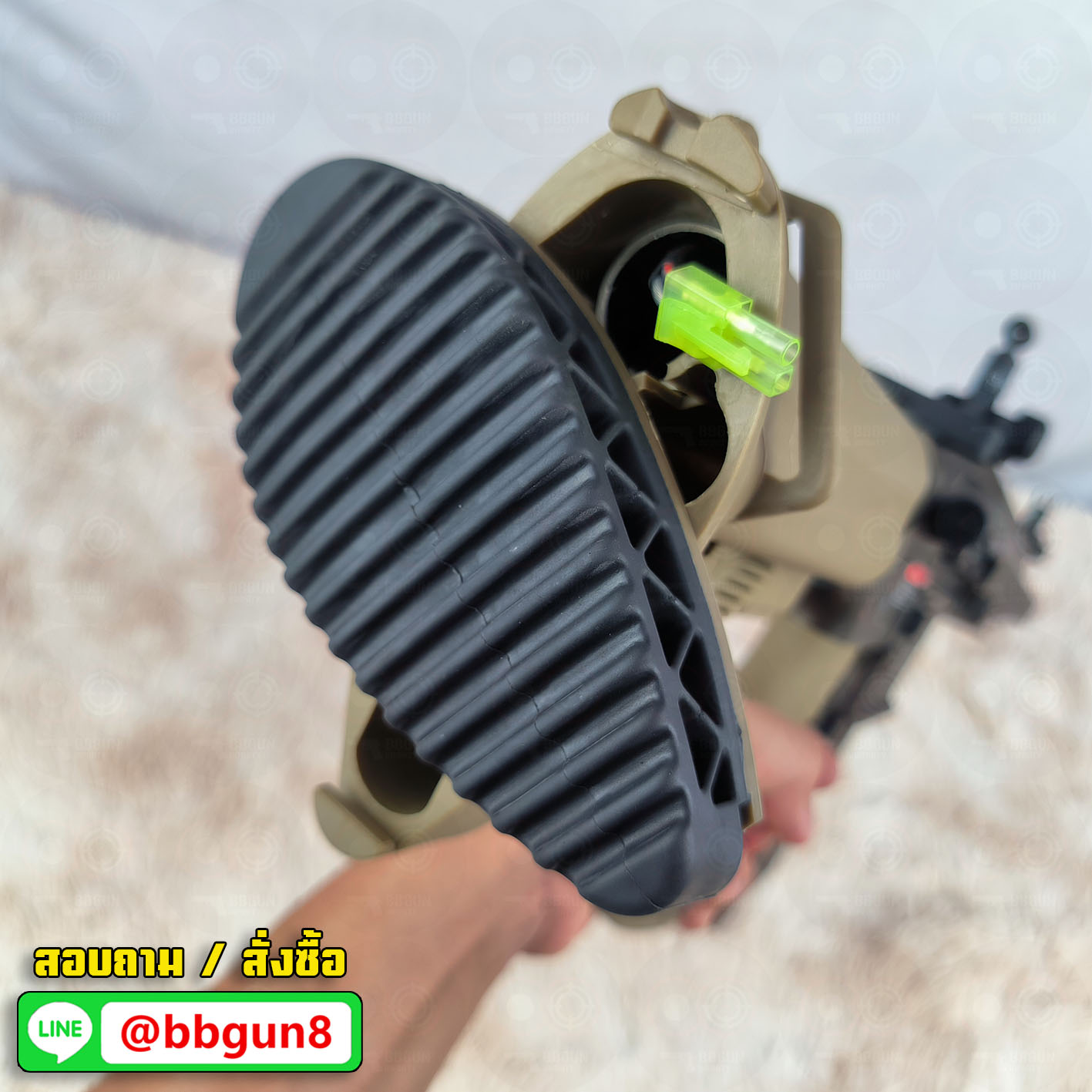 บีบีกันไฟฟ้า E&C 103 S2 HK M27 IAR สีทราย บอดี้โลหะ JR.Custom Gen 2 BB GUN