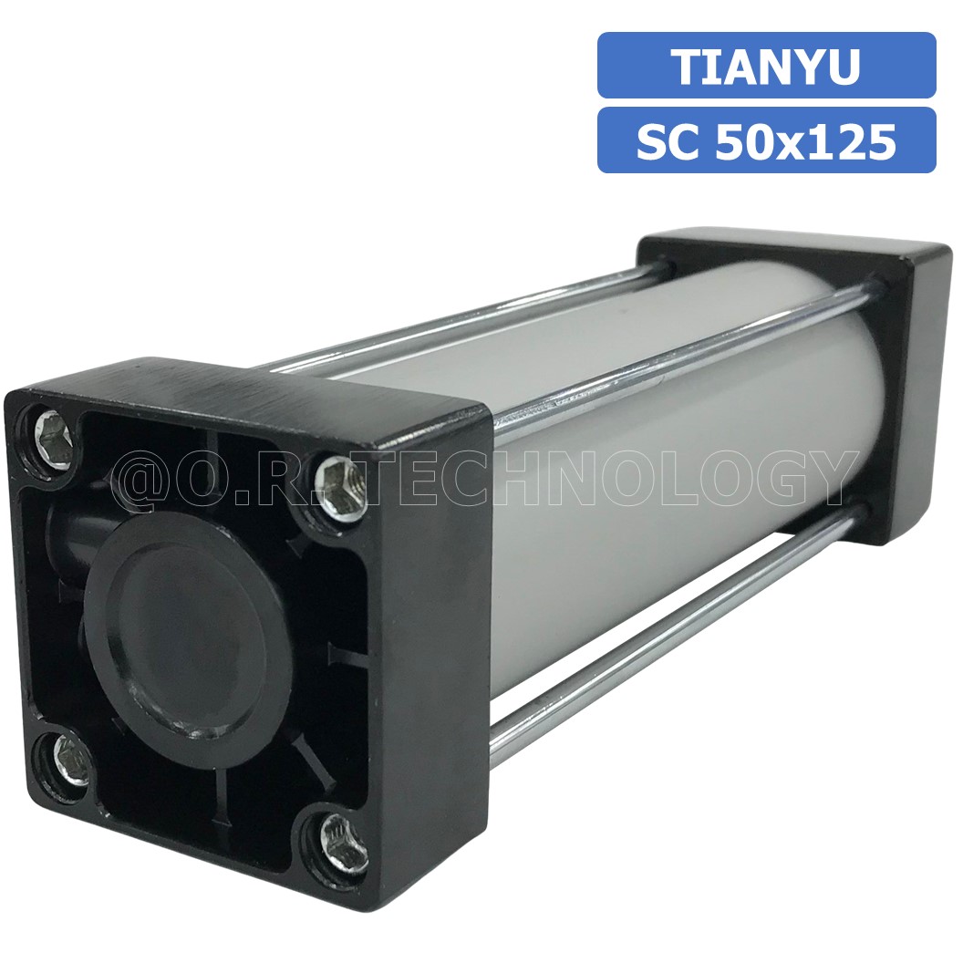 (1ชิ้น) SC 50x125 กระบอกลม รุ่นมาตรฐาน กระบอกลม 4 เสา Standard Cylinder Air Pneumatic แบบสี่เสา