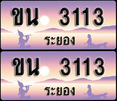 ทะเบียนรถ 3113 – ขน 3113 ผลรวมดี 15 ระยอง (1)