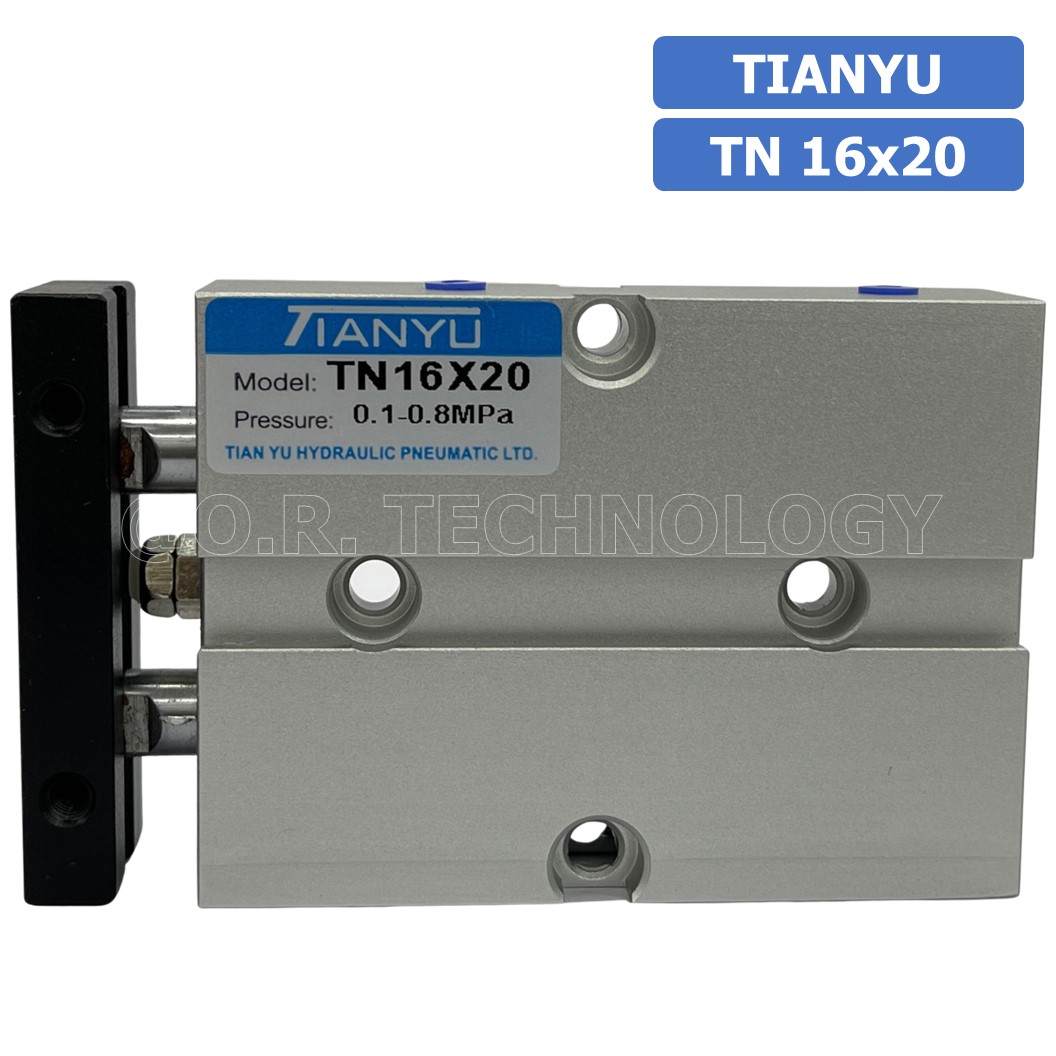 (1ชิ้น) TN 16x20 กระบอกลม แบบแกนคู่ กระบอกลมคอมแพ็ค 2 แกน Twin-Rod Cylinder compact Double-shaft Air Pneumatic