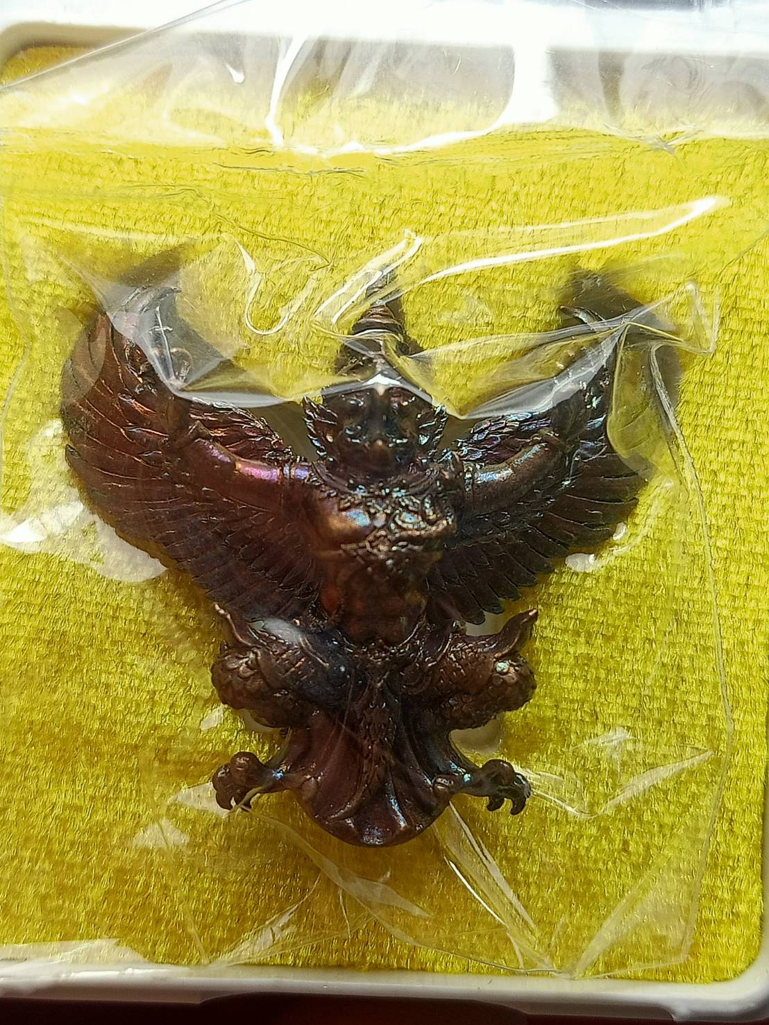 พญาสุบรรณสุภฤทธิ์ หลวงพ่อหวั่น ประธานพุทาภิเษก วัดหนองต้นไทร จ.พิจิตร ปี 2560 พร้อมกล่อง (SKU-08658)