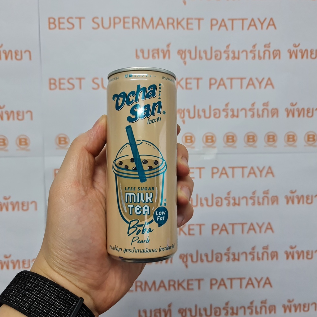 โอฉะซัง ชานมไข่มุก 230 มล. Ocha San Boba Pearls Milk Tea 230 ml.