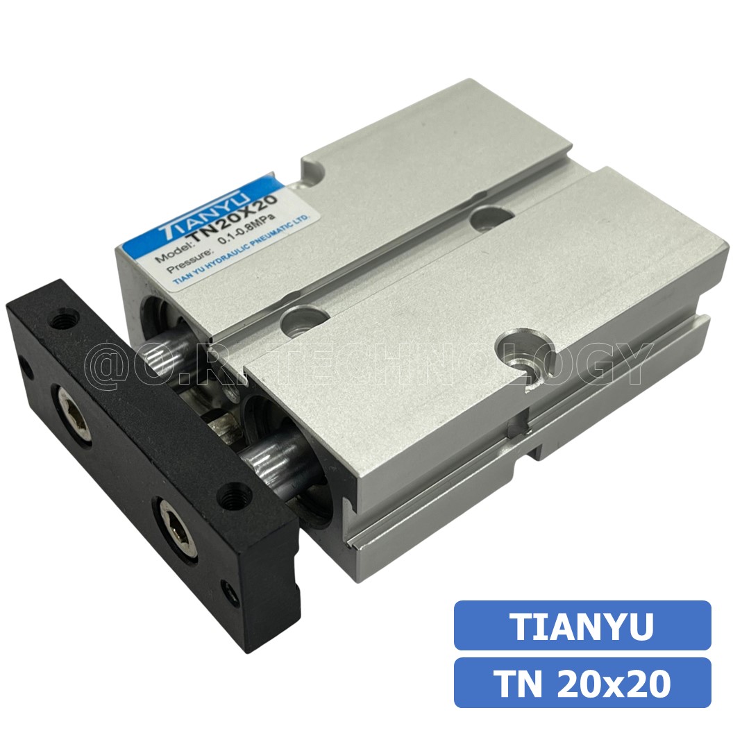 (1ชิ้น) TN 20x20 กระบอกลม แบบแกนคู่ กระบอกลมคอมแพ็ค 2 แกน Twin-Rod Cylinder compact Double-shaft Air Pneumatic