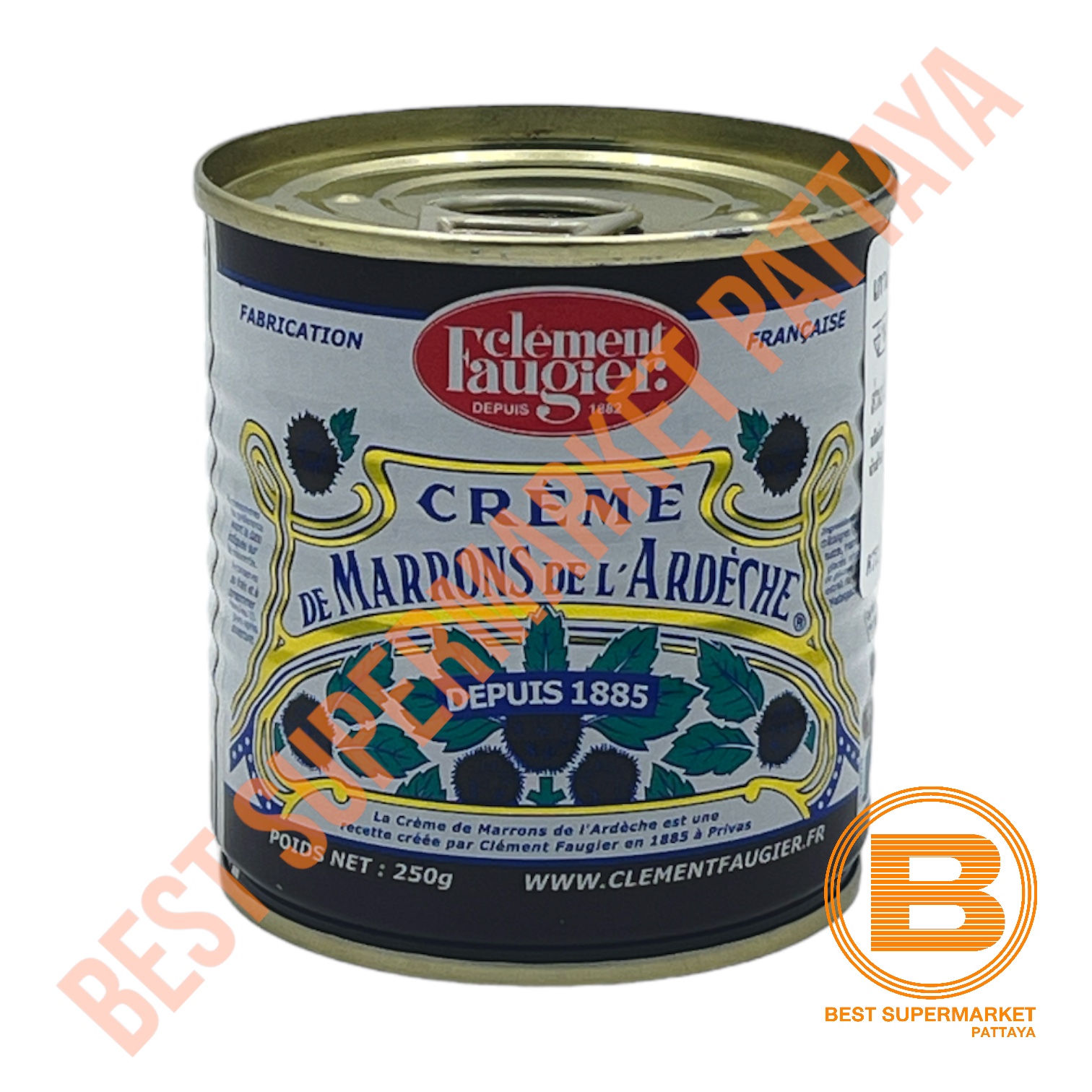 Clement Faugier เกาลัดบด ชนิดหวาน 250 กรัม Clement Faugier Chestnut Spread 250 g.