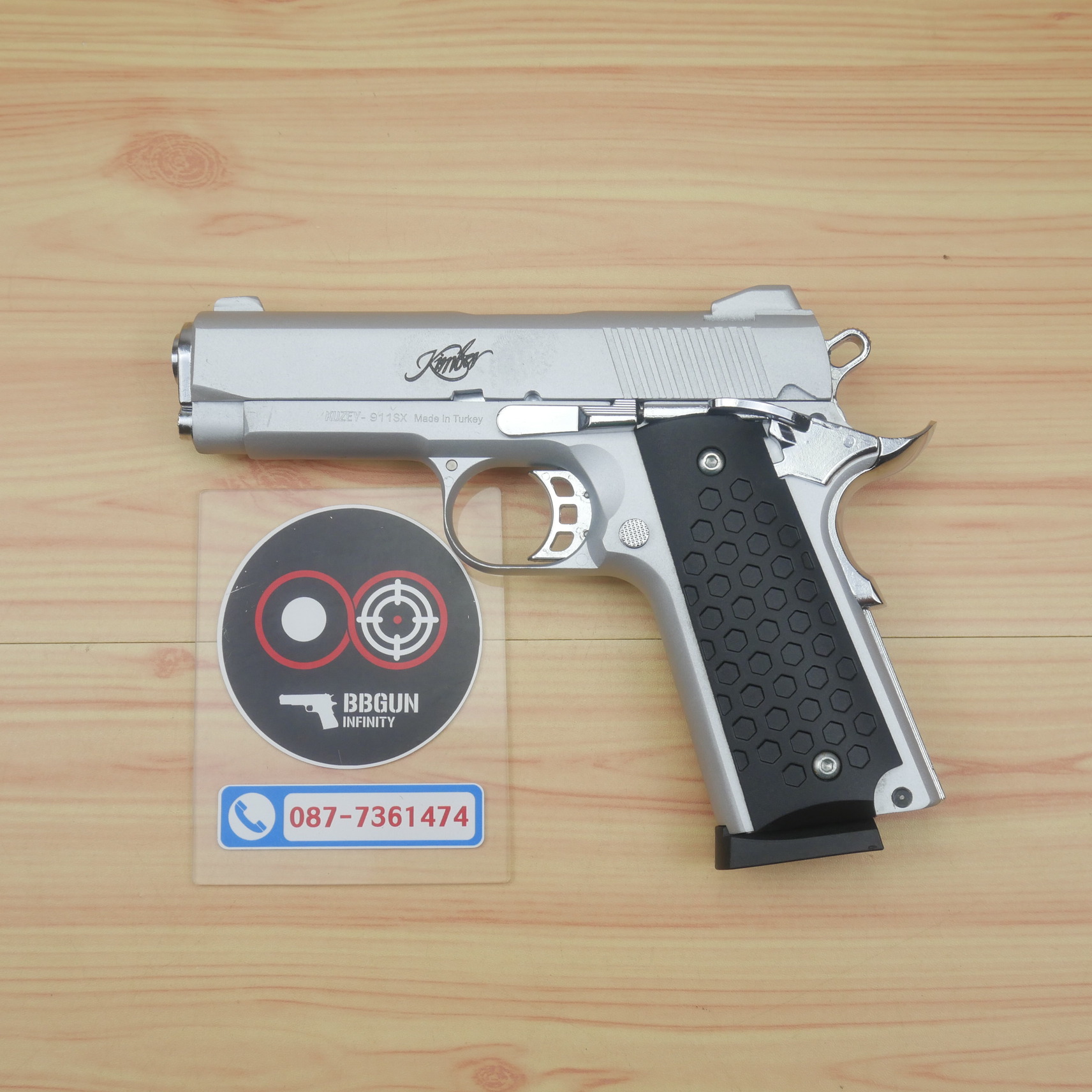 แบลงค์กัน KUZEY 911SX Kimber 4 นิ้ว สีเงินด้าน Blank Gun
