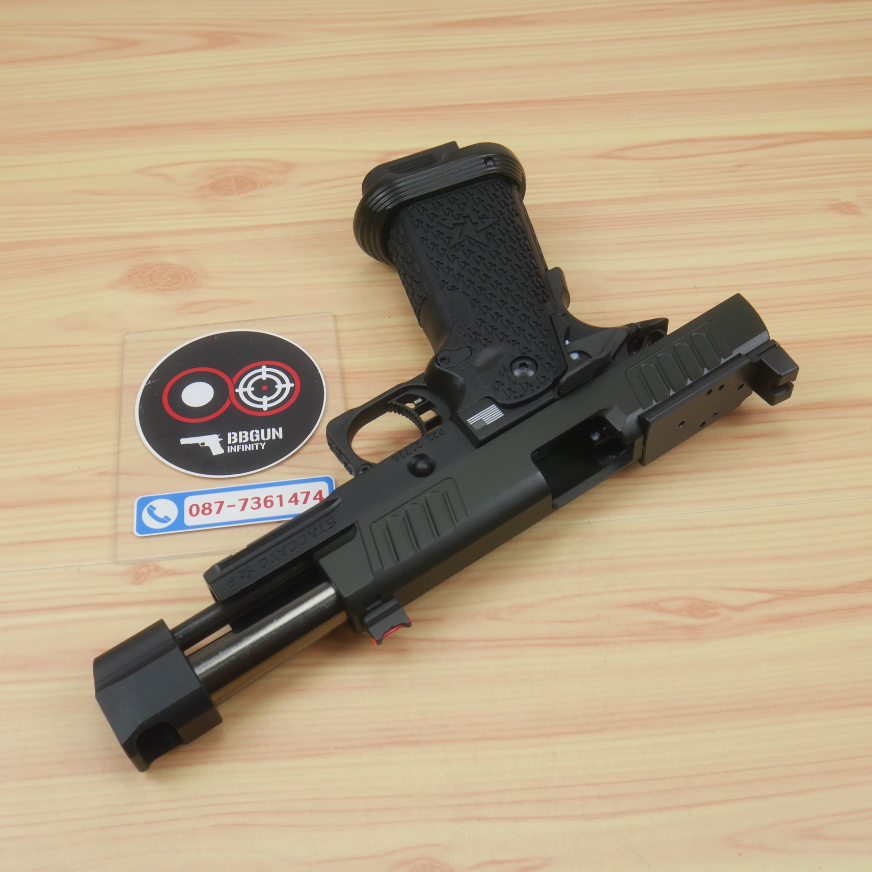 บีบีกันอัดแก๊ส ARMY R611-2 EMG Staccato P Comp 2011 VIP Grip BB GUN