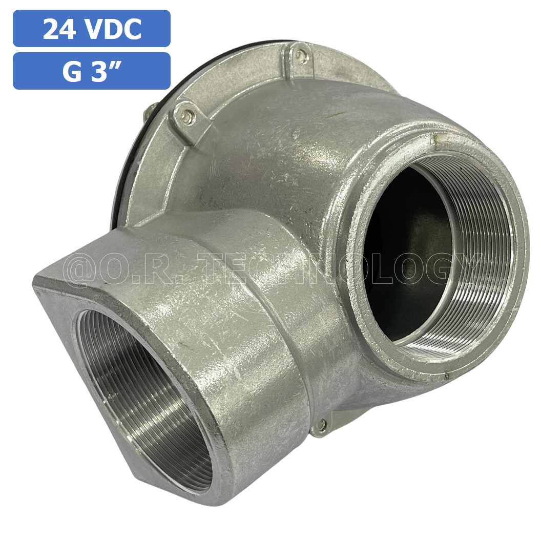(1ชิ้น) DMF-Z-75 24VDC วาล์วพัลส์ดักฝุ่น อลูมิเนียม 2 Way Right Angle Solenoid Pulse Valve Aluminum Alloy Dust Collector