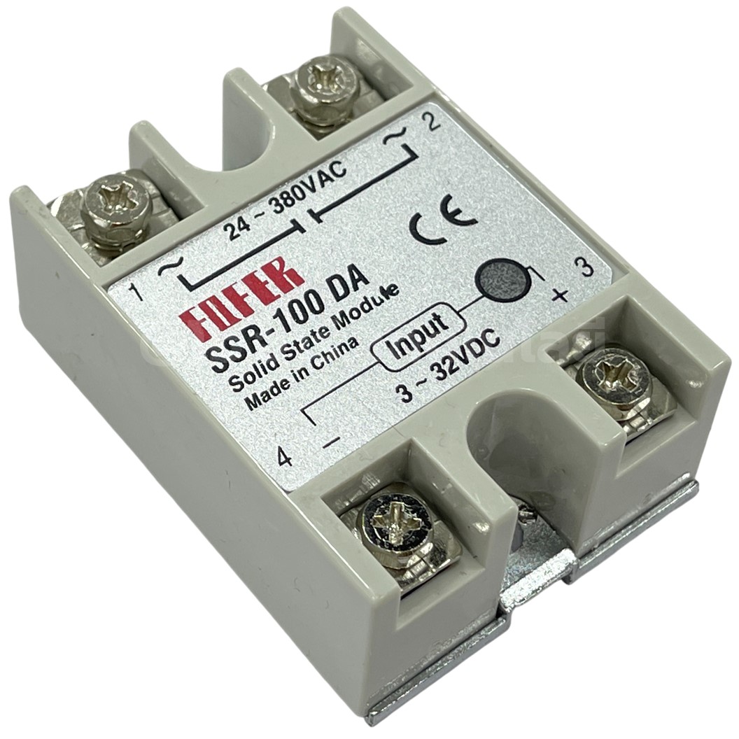 SSR-100DA 100A โซลิดสเตทรีเลย์ Solid State Relay SSR-100 DA (Input 3-32VDC, Output 24-380VAC 100A) รีเลย์แบบไร้หน้าสัมผัส