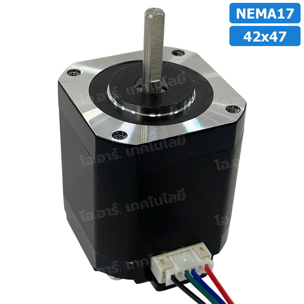 NEMA17 42x47 สเต็ปเปอร์มอเตอร์ พร้อมสาย Stepper Motor NEMA17 with cable 1000mm สเต็ปปิ้งมอเตอร์ Stepping Motor สเตปมอเตอร์ Step motor