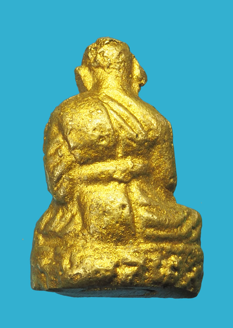 *33200 รูปหล่อโบราณ เนื้อทองเหลือง ไม่ทราบอาจารย์ 8